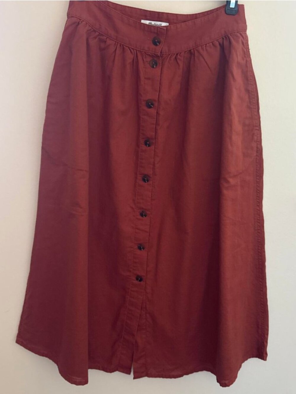 Button down Madewell Midi Skirt